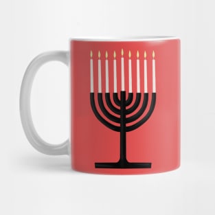 Chanukiah Jewish Holiday of Hanukkah Menorah Mug